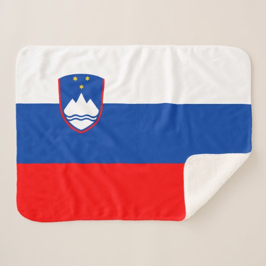 Couverture Sherpa Drapeau de la Slovénie (Devant (Horizontal))