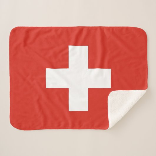 Couverture Sherpa Drapeau de la Suisse (Devant (Horizontal))