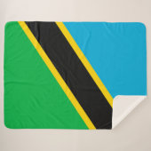 Couverture Sherpa Drapeau de la Tanzanie (Devant (Horizontal))