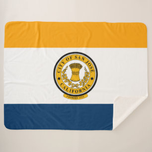 Couverture Sherpa Drapeau de la ville de San José (Californie)