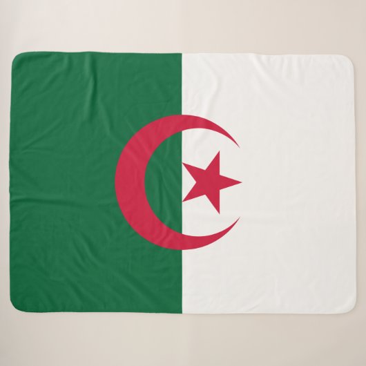 Couverture Sherpa Drapeau de l'Algérie (Devant (Horizontal))