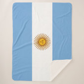 Couverture Sherpa Drapeau de l'Argentine (Devant)