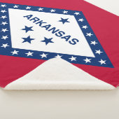 Couverture Sherpa Drapeau de l'Arkansas (3/4)