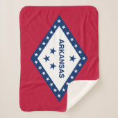 Couverture Sherpa Drapeau de l'Arkansas (Devant)