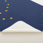 Couverture Sherpa Drapeau de l'État d'Alaska (3/4)
