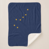 Couverture Sherpa Drapeau de l'État d'Alaska (Devant)