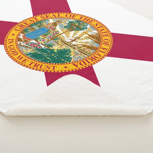 Couverture Sherpa Drapeau de l'État de Floride (3/4)