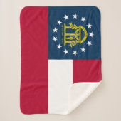 Couverture Sherpa Drapeau de l'État de Géorgie (Devant)