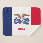 Couverture Sherpa Drapeau de l'État de l'Iowa (Devant (Horizontal))