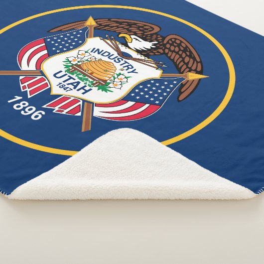 Couverture Sherpa Drapeau de l'État de l'Utah (3/4)