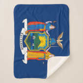 Couverture Sherpa Drapeau de l'État de New York (Devant)