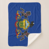 Couverture Sherpa Drapeau de l'État de Pennsylvanie (Devant)