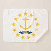 Couverture Sherpa Drapeau de l'État de Rhode Island (Devant (Horizontal))