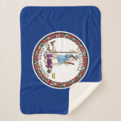 Couverture Sherpa Drapeau de l'État de Virginie (Devant)