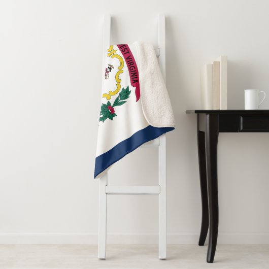 Couverture Sherpa Drapeau de l'État de Virginie occidentale (En situation)