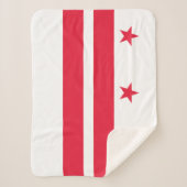Couverture Sherpa Drapeau de l'État de Washington DC (Devant)