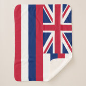 Couverture Sherpa Drapeau de l'État d'Hawaii (Devant)