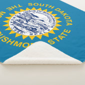 Couverture Sherpa Drapeau de l'État du Dakota du Sud (3/4)