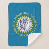 Couverture Sherpa Drapeau de l'État du Dakota du Sud (Devant)