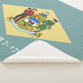 Couverture Sherpa Drapeau de l'État du Delaware (3/4)