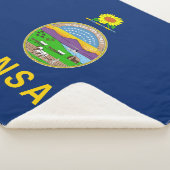 Couverture Sherpa Drapeau de l'État du Kansas (3/4)