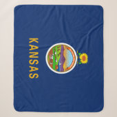 Couverture Sherpa Drapeau de l'État du Kansas (Devant)