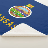 Couverture Sherpa Drapeau de l'État du Kansas (3/4)