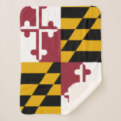 Couverture Sherpa Drapeau de l'État du Maryland Imprimer Patriotique (Devant)