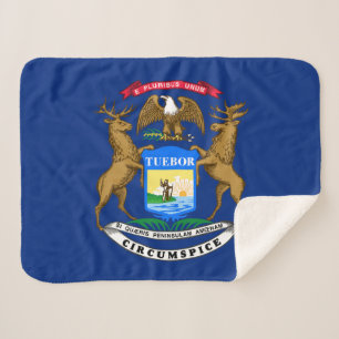Couverture Sherpa Drapeau de l'État du Michigan