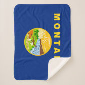 Couverture Sherpa Drapeau de l'État du Montana (Devant)