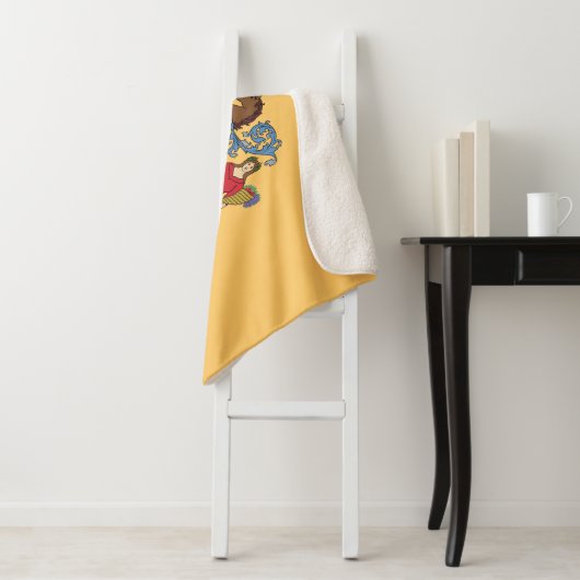 Couverture Sherpa Drapeau de l'État du New Jersey (En situation)