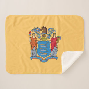 Couverture Sherpa Drapeau de l'État du New Jersey
