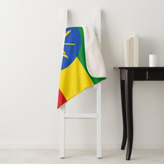 Couverture Sherpa Drapeau de l'Éthiopie (En situation)