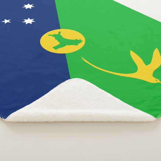 Couverture Sherpa Drapeau de l'île Christmas (3/4)