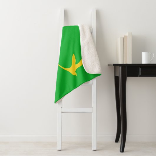 Couverture Sherpa Drapeau de l'île Christmas (En situation)