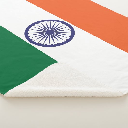 Couverture Sherpa Drapeau de l'Inde (3/4)