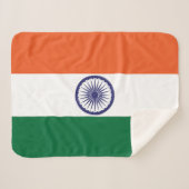 Couverture Sherpa Drapeau de l'Inde (Devant (Horizontal))