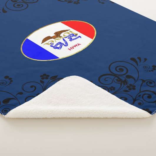 Couverture Sherpa Drapeau de l'Iowa (3/4)