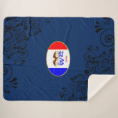 Couverture Sherpa Drapeau de l'Iowa (Devant (Horizontal))