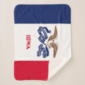 Couverture Sherpa Drapeau de l'Iowa (Devant)