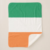Couverture Sherpa Drapeau de l'Irlande (Devant)