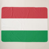 Couverture Sherpa Drapeau de l'Italie (Devant (Horizontal))