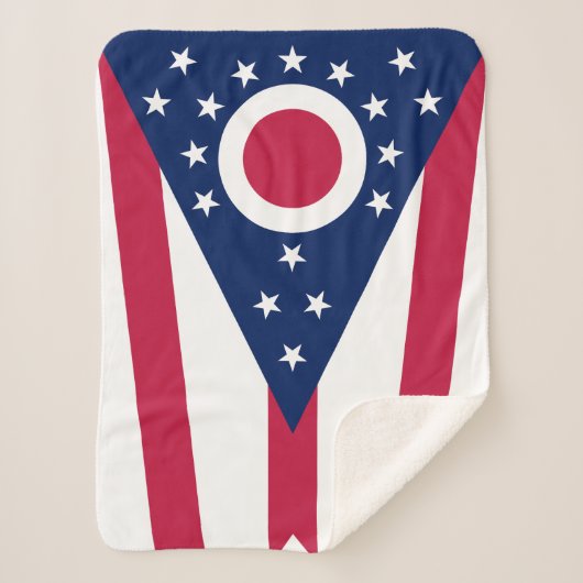 Couverture Sherpa Drapeau de l'Ohio (Devant)