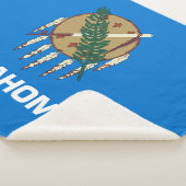 Couverture Sherpa Drapeau de l'Oklahoma (3/4)