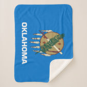 Couverture Sherpa Drapeau de l'Oklahoma (Devant)