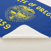 Couverture Sherpa Drapeau de l'Oregon (3/4)