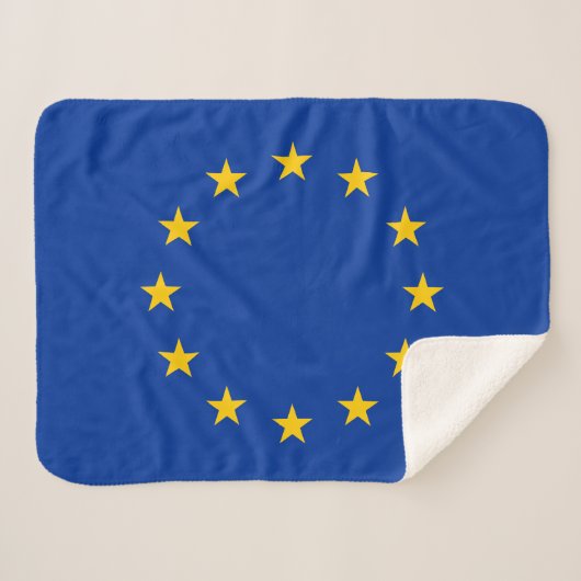 Couverture Sherpa Drapeau de l'Union européenne (Devant (Horizontal))