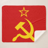 Couverture Sherpa Drapeau de l'URSS - Drapeau de l'Union soviétique (Devant (Horizontal))