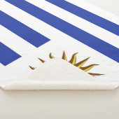 Couverture Sherpa drapeau de l'Uruguay (3/4)