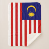 Couverture Sherpa Drapeau de Malaisie (Devant)